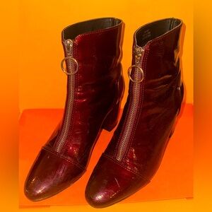 Burgundy Booties by Forever21, Size 7